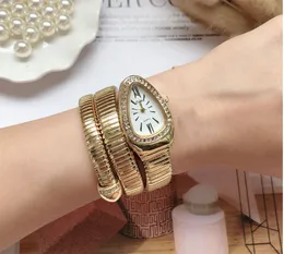 WAT2346 Fashion New Ladies Quartz Watch INS Steel Band Bracelet Snake Shape Uss Korean Version Trend Student Quartz Wristwatch