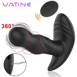 NXY Vibratörler Koridorlar-Masturbador Masculino Para Hombres Con Tapn Anal Juguete Cinsel Vibrador Rotacin De 360 ​​Grados Masajeador Prstata Punto 0408