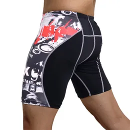 Compressão Homens Calças Justas Fiess Elastic Running Shorts Quick Dry Fit Gyms Calças Esportivas 220518