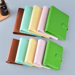 Hurtownia A6 Faux Skórzana Notebook Binder Pakiet 6 Pierścień Binder 14 Kolor Spiral Notate