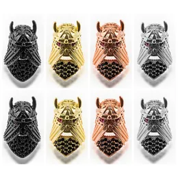 Black Metal Helmet Beads for Jewelry DIY Bracelet Making Fashion Brass Micro Pave Crystal Geometry Alloy Black CZ Rhinestone Accessories Spacer