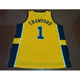 Chen37 Custom 남자 청소년 여성 희귀 #1 Jamal Crawford Michigan Wolverines College Basketball Jersey Size S-6XL 또는 사용자 정의 이름 또는 번호 저지