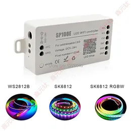 コントローラーRGB WIFI UNREAL COLOR COLORNTERアプリConterol WS2812B SK6812 SK6812RGBW 5-24Vインテリジェントブライトネスモジュラトルグブ
