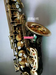 Saxofone Golden Alto preto de qualidade YAS875EX Japan marca Sax E-flat Music Instrument com o bocal Professional