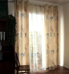 Perde Drapes Salon için özelleştirilmiş perdeler pastoral yatak odası lüks şef