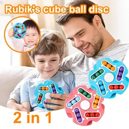 Magic Bean Rotating Magics Toy Double-Sided Spelbara Circular Rotatings Små pärlor Creative Decompression Education Toy Children's Gifts