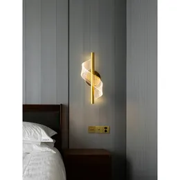 Plafoniere Nordic Light Lusso Soggiorno Sfondo Muro Corridoio Corridoio Scala Lampada Personalità creativa Semplicità Camera da letto Comodino WCe