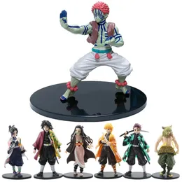 Anime Demon Slayer Figura Kamado Tanjirou Nezuko Figures Pvc Model Toys Zenitsu Figurine inosuke Kimetsu No Yaiba Figura 220809