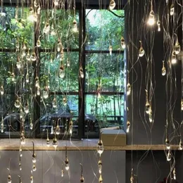 Lampy wisiewskie Bakłażan kryształowy żyrandol sklep dekoracja meteor major prysznic budy