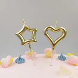 Candles Children's Birthday Party Candle Gold-Plated Love Star Creative Romantic Wedding Anniversary Baking Cake ProductsCandles