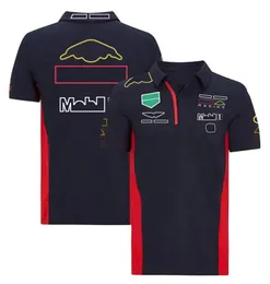 F1 Racing Team Mundur Męska T-shirt T-shirt Summer Custom Knight Lapel Polo koszula