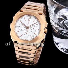 Dropshipping - 42mm BV Quartz Watch High Quality Sapphire Water Resistant Full Stainless Steel montre de luxe
