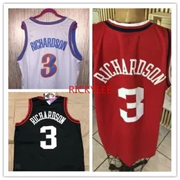 NC01 Basketball Jersey College Quentin 3 Richardson Jersey Jersey Jersey Mesh zszyta haft niestandardowy rozmiar s-5xl