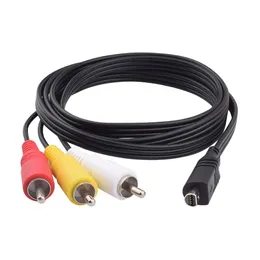 Wymiana VMC-15FS VMC-30FS 10pin Audio Video Cable AV AV TV-Out Constative z kamerą Sony Handycam kamera DCR-SR90/ DP