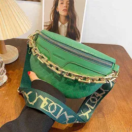 Dikke Ketting Ontwerp Taille Tas Lederen Kleine Fanny Pack Vrouwelijke Riem Voor Vrouwen 패션 Lady Schouder Crossbody Borst 220609