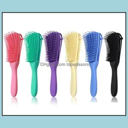 Hair Brushes Care Styling Tools Products Scalp Mas Comb Detangling Brush Natural Der Removal Non-Slip Design For Curling Wavy Long Ship Dr