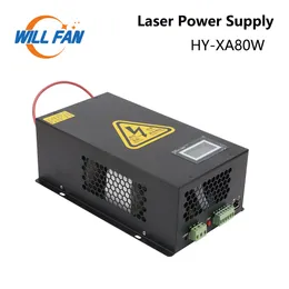 Will Fan HY-XA80 Fonte di alimentazione laser Co2 da 80 W per tubo laser Co2 da 60-80 W e macchina per incidere di taglio