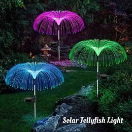 Solar Jellyfish Lights Color Changing Solar Garden Lighting Waterproof Outdoor Flower Lamp Courtyard Pathway Landscape Decor J220531