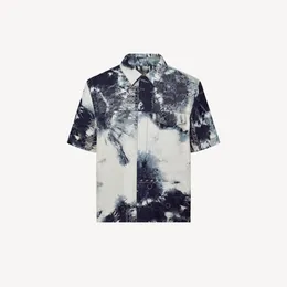 Мужские дизайнерские рубашки бренд одежда мужская шорты рукава рукава рубашка хип -хоп высококачественный ватный топ 16370