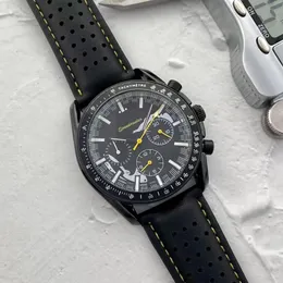 Omegawatch zegarki dla mężczyzn 2023 Nowe zegarki męskie wszystkie wykładowe kwarc Watch Wysokiej jakości najlepsza luksusowa marka chronograph gumowa gumowa męska moda OM01