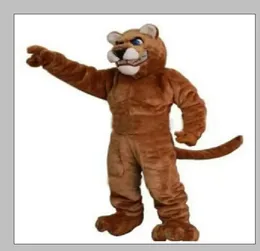 أزياء ليوبارد النمر القط كوغار زي التميمة الملابس كرنفال الكبار Fursuit فستان الكرتون