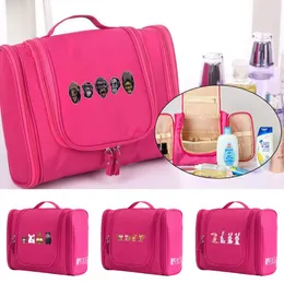 Cosmetic Bags & Cases Bag Wash Pouch Women Handbag Hanging Bathroom Toiletry Cartoon Print Zipper MakeUp Case Travel Beauty OrganizerCosmeti
