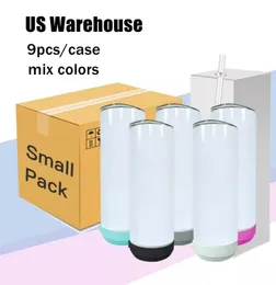 Local Warehouse Sublimation 20oz Speaker Tumbler 9pcs Music Tumblers Stainless Steel Coffee Mug Mix Colors A02