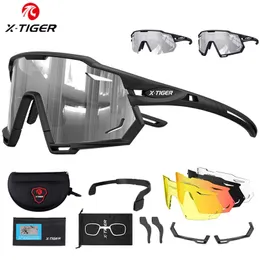 Xtiger Cycling Sunglasses 편광 UV400 자전거 안경 오리지널 이중 퍼스 디자인 프레임 스포츠 낚시 자전거 안경 220629