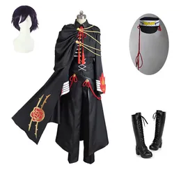 Anime CODE GEASS Lelouch Lamperou Cosplay Costume Lelouch of the Rebellion Emperor Ver. Military Uniform for Halloween Party Wig Shoes