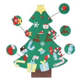 Julekorationer 1 st trädformhängen Diy Santa Claus Snowman Deer Xmas Ornaments Party Year Decoration Kids Gift