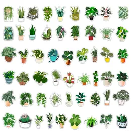 1 paket oyuncak çıkartması karikatür yeşil bitkiler ins rüzgar dekoratif bitkiler çocuk grafiti bagaj tablet bilgisayar araba yaratıcı çıkartma hediyeleri