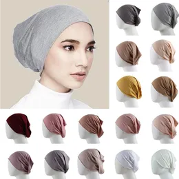 Inner Hijab Cap muslim Turban Islam Underscarf Undercap Bonnet 53 Color Soft Jersey Stretch Hijabs Tube Caps Turbante Mujer