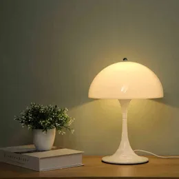 Moderne bureau lignt paddestoel tafellamp witte tafellamp