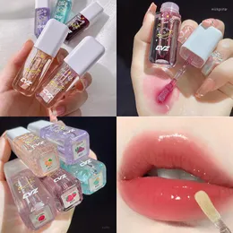 Lip Gloss Mirror Water Glaze Transparent Glass Oil Liquid Lipstick Lipgloss Moisturizing Natural High Care Wish22