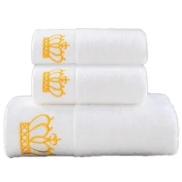 AHSNME White Crown Face Custom 100% Cotton Bath el SPA Nail Salon Barber Free Custom DIY Name Message Towel 220616