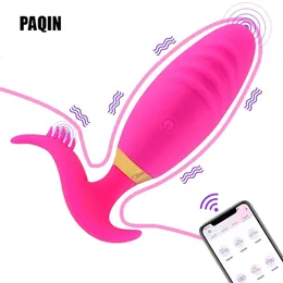 Sex Toy Massager App Vibrator Bluetooth Bluetooth Wearch Plug Prostate Massage Music Video Wireless Control Dildo Toys for Men Women