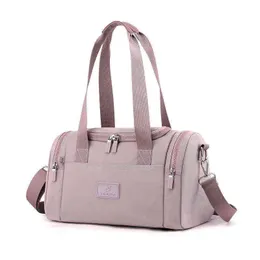 Researrangör Fashion Ladies Shoulder Bag Luxury Design Nylon Mesh Tote Stor kapacitet Borttagbar förvaring 220602