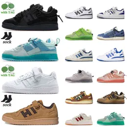 Hoge kwaliteit Heren Forum Lage Sneakers Schoenen Bad Bunny Back To School Dames Outdoor Skateboard OG Helderblauw Atmos Tarwe Collegiale Paars