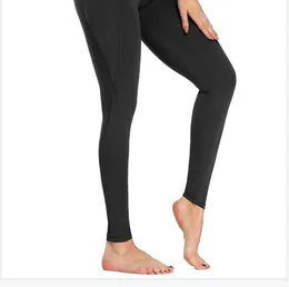 2023 Kvinnors leggings Grneric Pocket Yoga Pants High midje Yoga byxor för kvinna Magskontroll Kvinnor med fickan