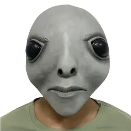 Party Masks Greyson Halloween Horror Alien Mask Scary Horrible Big Eyes Hor 220823