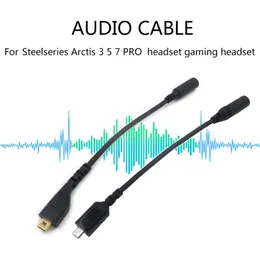 Datorkablar Anslutningar Kompatibla med Steel Series Arctis 3 5 7 Pro Gaming Headset Reparera delar Adaptertrådar Syresfri koppar w