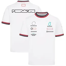 2022 Ny F1-lag T-shirt Kortärmad racingdräkt Casual Sports Quick-Drying Top kan anpassas