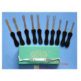 Goso 10pcs Super Quick Open Lock Pick Set Set Locksmith Tools