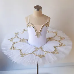 Roze blauw witte ballerina jurk professioneel ballet tutu kind kinderen meisjes
