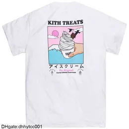 Bawełniany krótko-rękawoeved Tokyo Limited Shibuya Mount Fuji Brooklyn Bridge Ice Cream Print Kith Kith Kith T-shirty Mężczyźni i kobiety Tshirty R68X