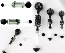 Vintage Freezable Glycerin Coil Glass Bong Water Hookah Hand pipe Oil Dab Rigs Tree Percolator Can put customers own logo by DHL UPS