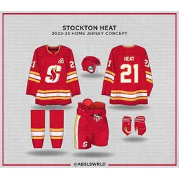 CeoC202 Stockton Heat 2022 23 Jersey Concept Buddy Robinson Matthew Phillips Sam Kurker Mason Morelli Byron Froese Matt Marcinew Dillon Dube Alex