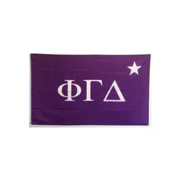 Phi Gamma Delta Fiji Flag 3 × 5 أقدام مصنع مزدوج عالية الجودة يزود البوليستر مباشرة مع الحلقات النحاسية 308H