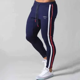 Pantaloni da corsa attillati da uomo Abbigliamento sportivo Palestra Fitness Bodybuilding Allenamento Pantaloni sportivi J220629