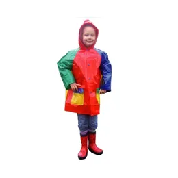 Zhou Yuxing Reflective Children's Raincoat Stor storlek Miljöskyddsförtjockning Ingen lukt Portable Hållbar dagis 201016